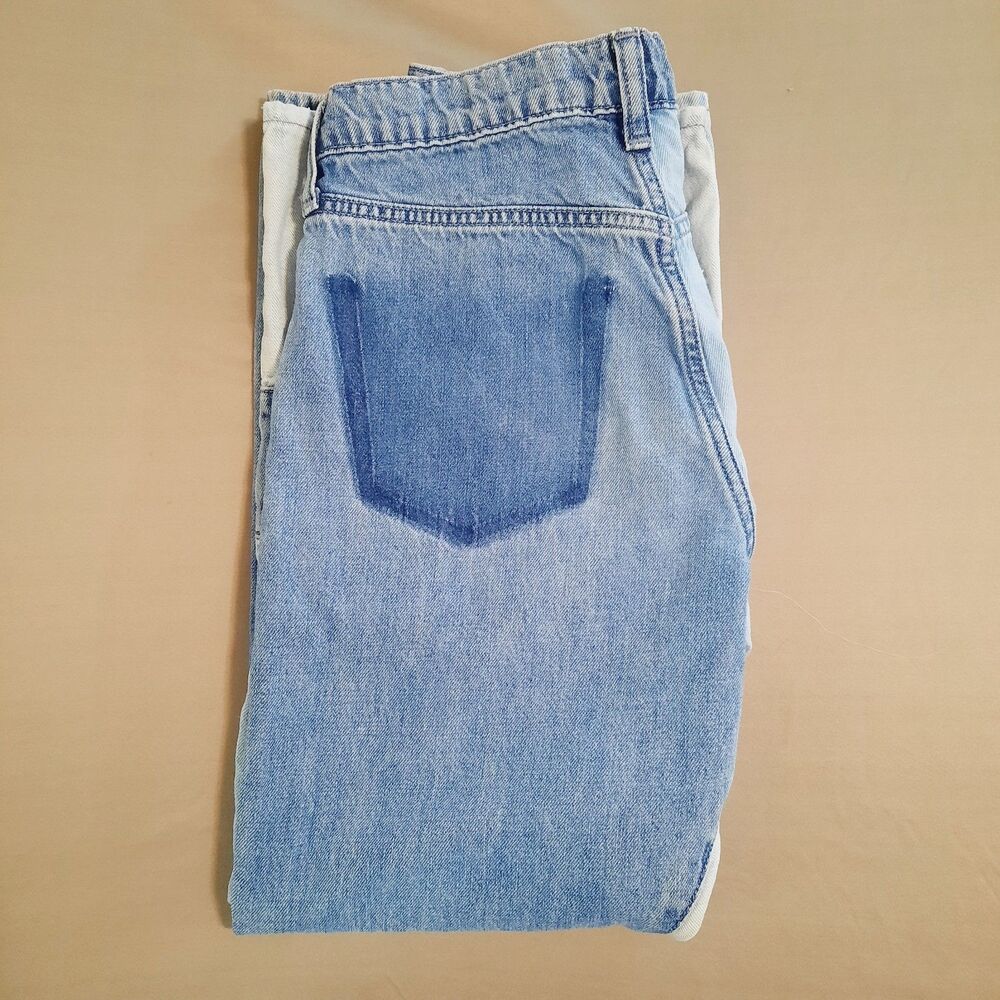 Gap Kids Patchwork Size 10 Low Stride Wide Leg Jeans - Picture 12 of 13